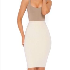Oh Polly midi skirt in cream